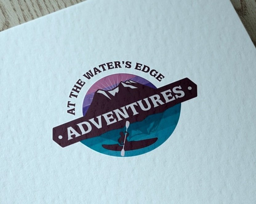 At the Water’s Edge Adventures brand identity design
