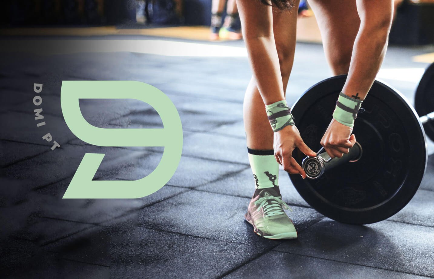 Domi personal training logo and brand identity